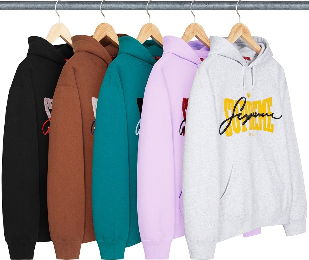 Embroidered Chenille Hooded Sweatshirt